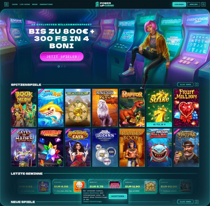 PowerUp Casino in Deutschland: Bonus und Promotionen ohne Einzahlung, powerup casino login